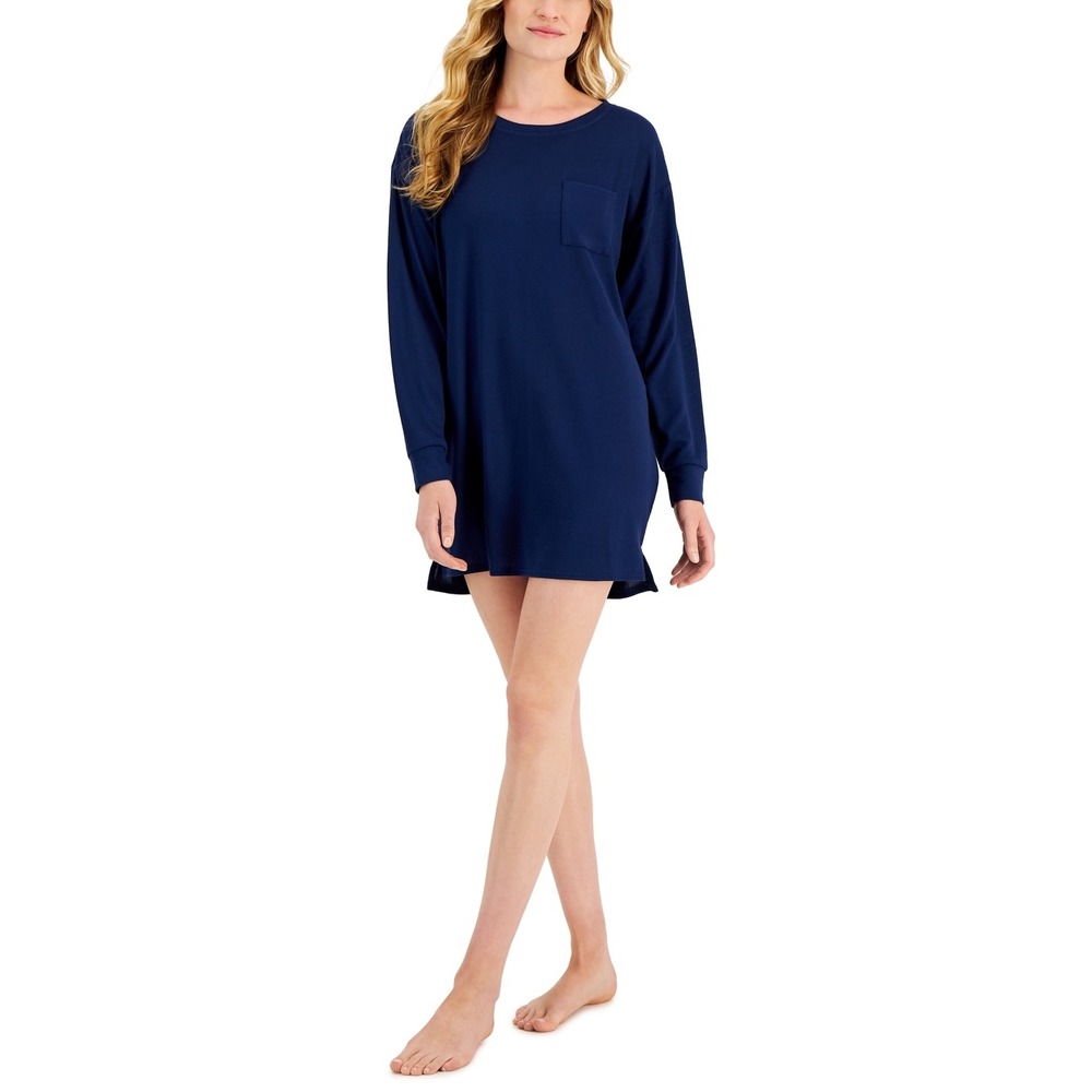 Jenni Women S Long Sleeve Supersoft Sleepshirt Navy Sail Navy Sail XXL